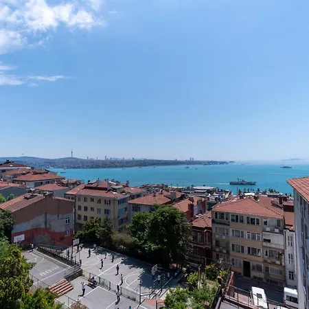 Bosphorus View - Parking- 2 Bedrooms - 3 Beds - Elevator Apartment *